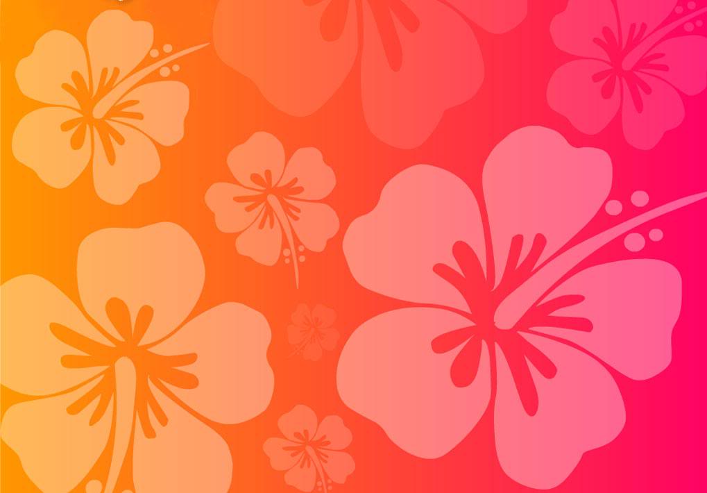 Hawaiian Flowers Ppt Background For Your Powerpoint Templates