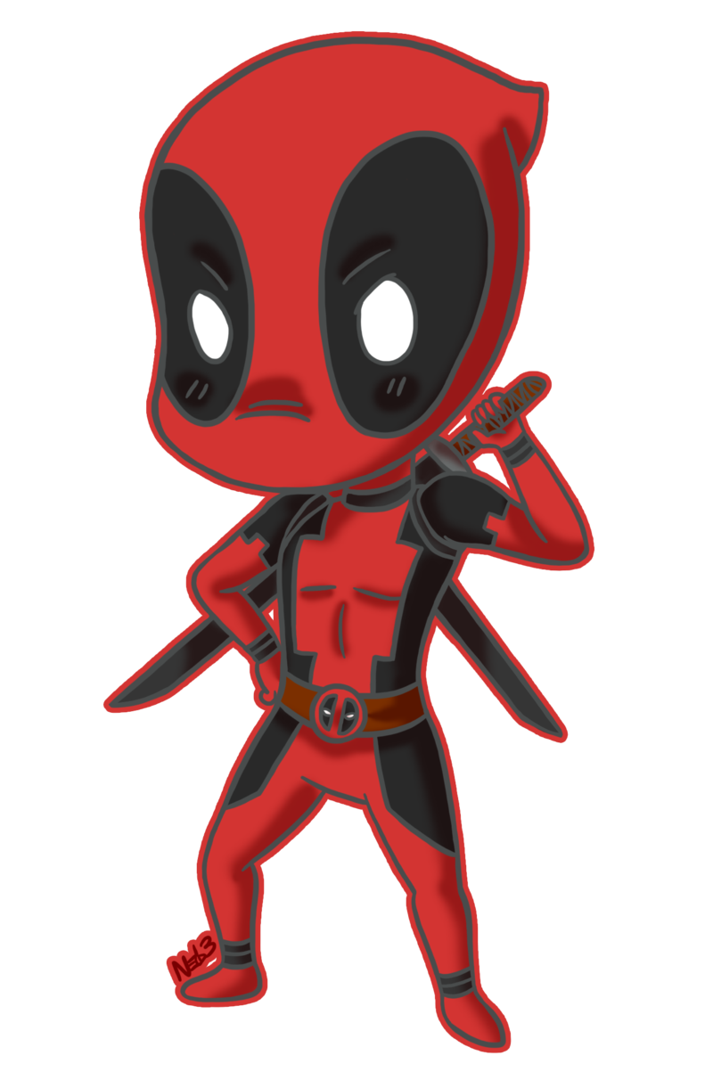 Chibi Deadpool Commission by theartslave