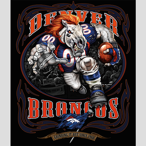 Bronco Logo Denver Broncos Nfl Fathead Teammate