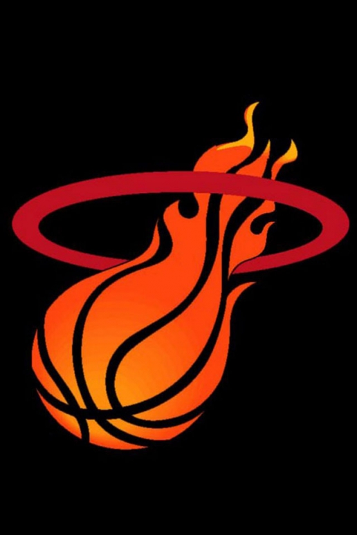 Miami Heat Logo iPhone HD Wallpaper