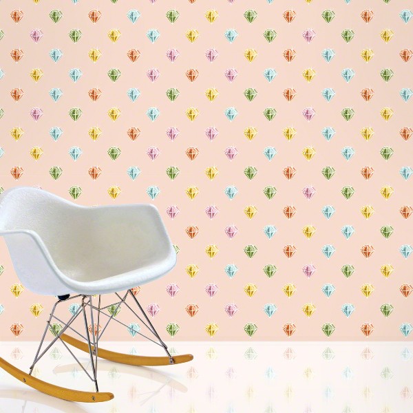 Wallpapers for Kids Rooms by Allison Krongard Light Pink Girls Room