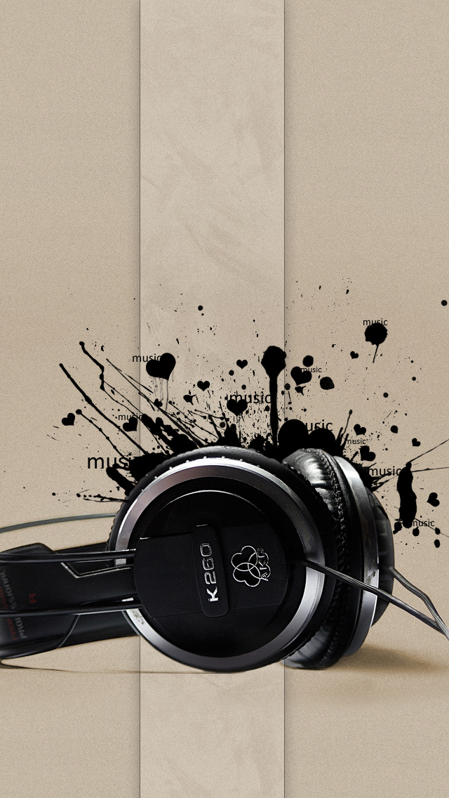 Headphones Music Iphone 5s Wallpaper