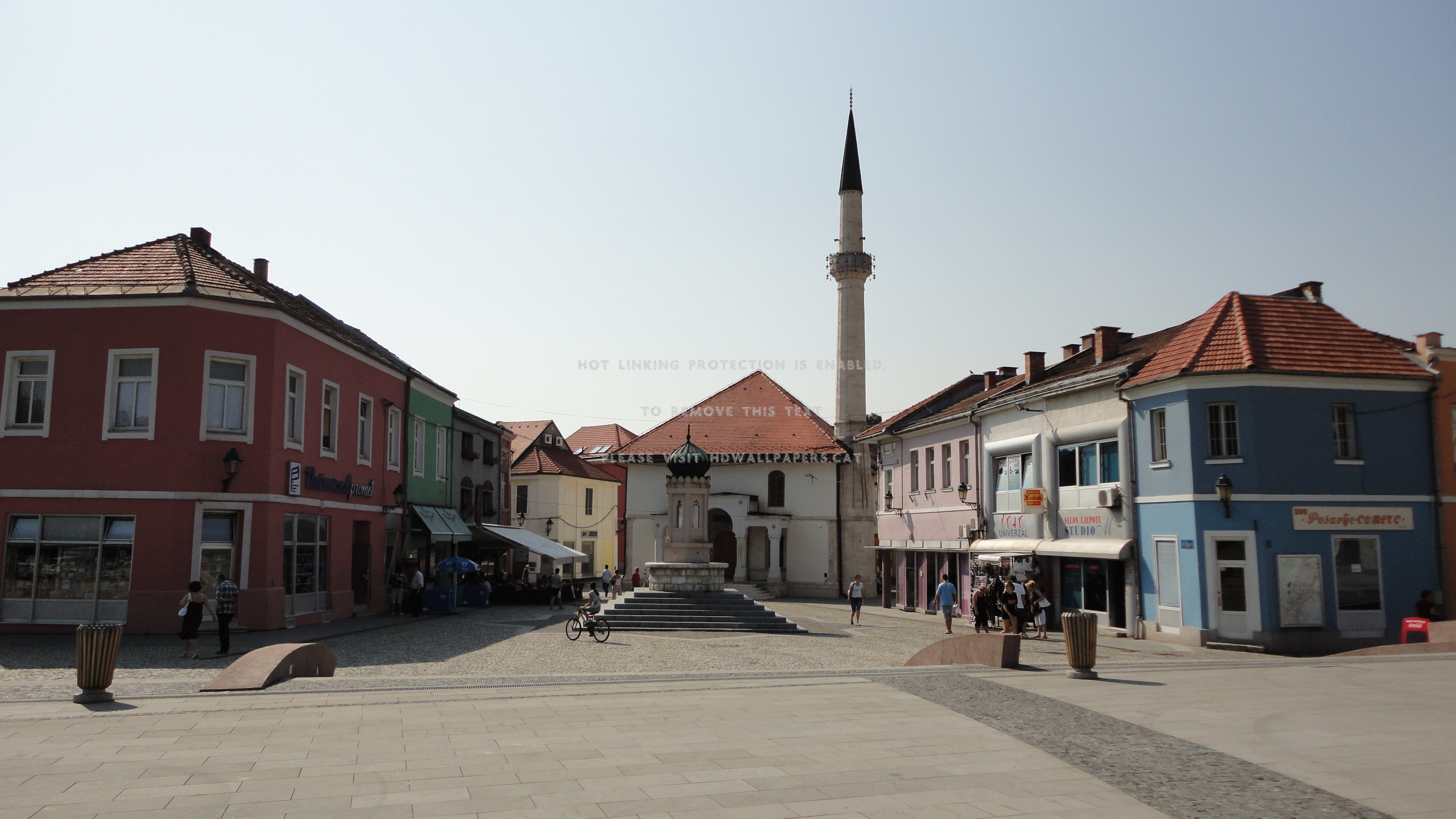 Liberty Square Tuzla Bosnia Mosque