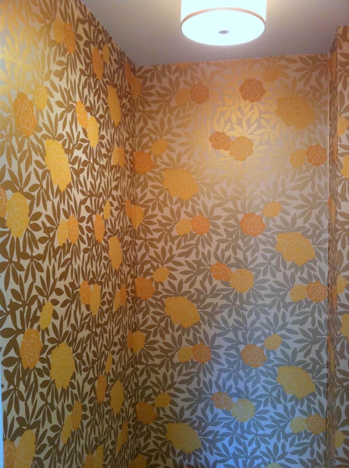 Osborne And Little Asuka Wallpaper Gold Yellow Flower Jpg