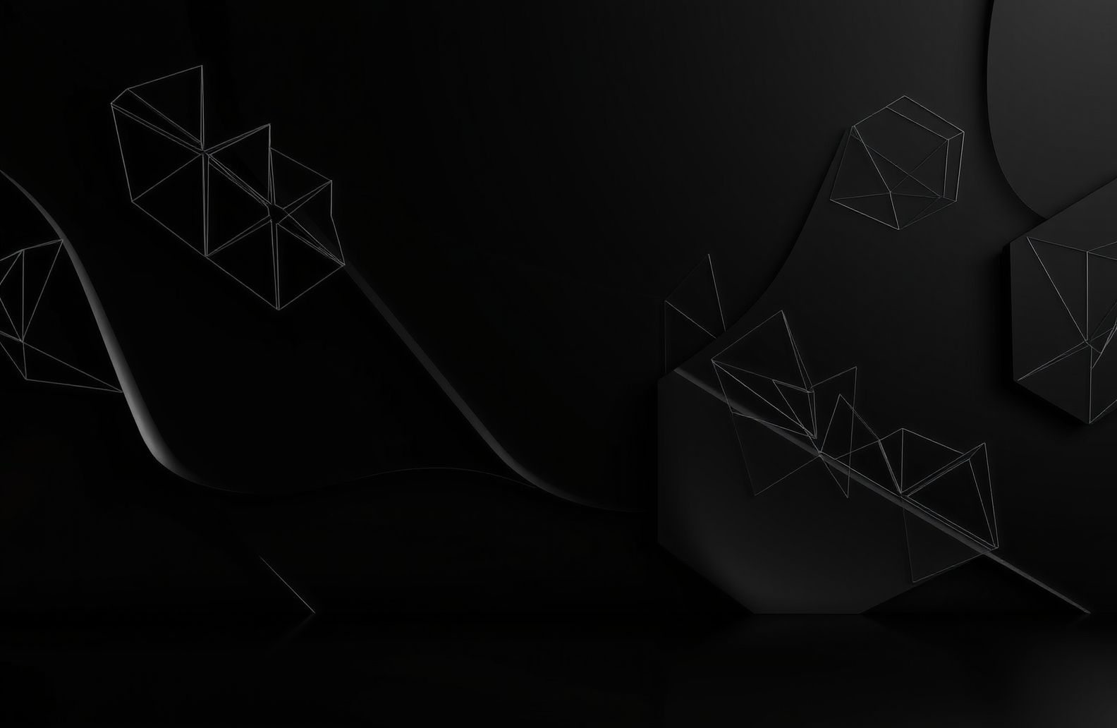 3d Black Wallpaper