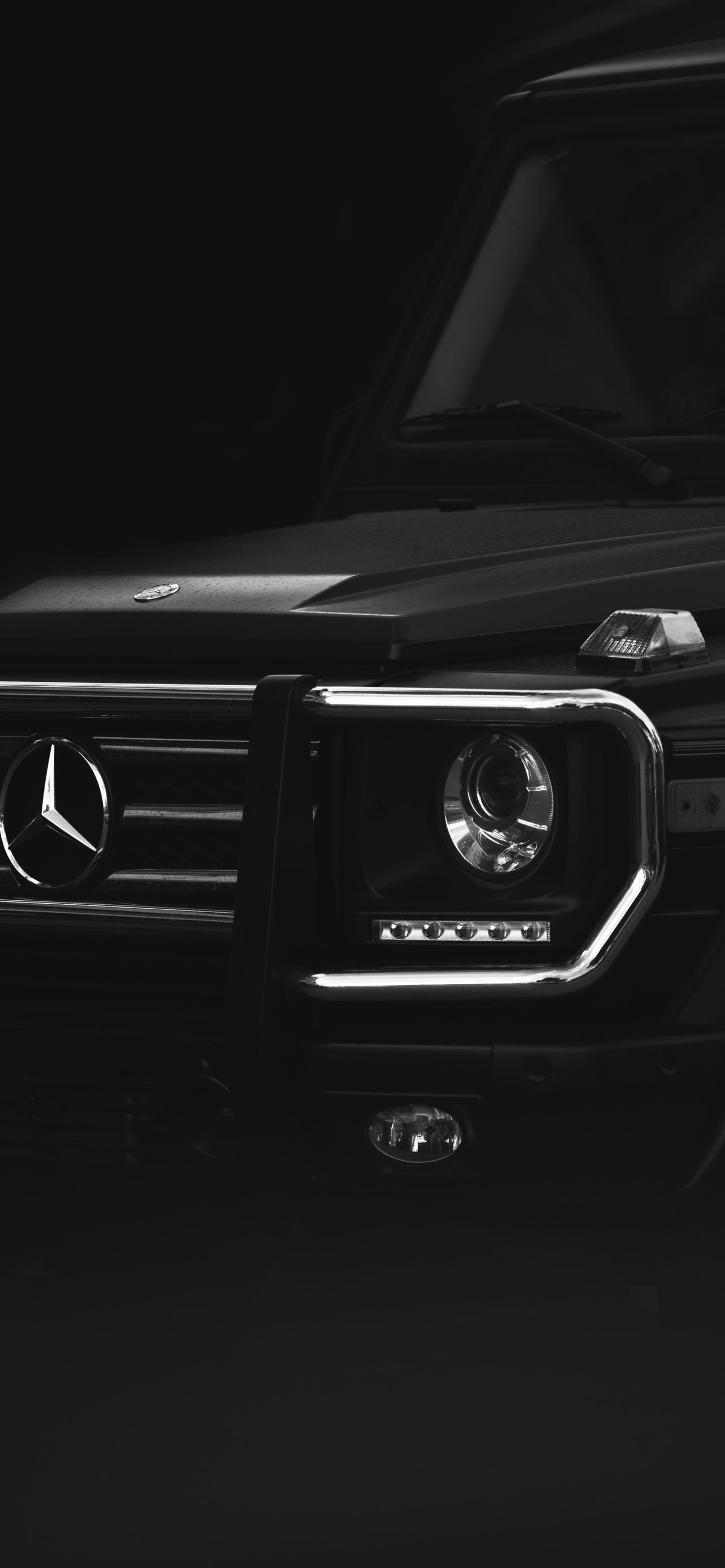 Black Mercedes Benz Car iPhone Wallpaper