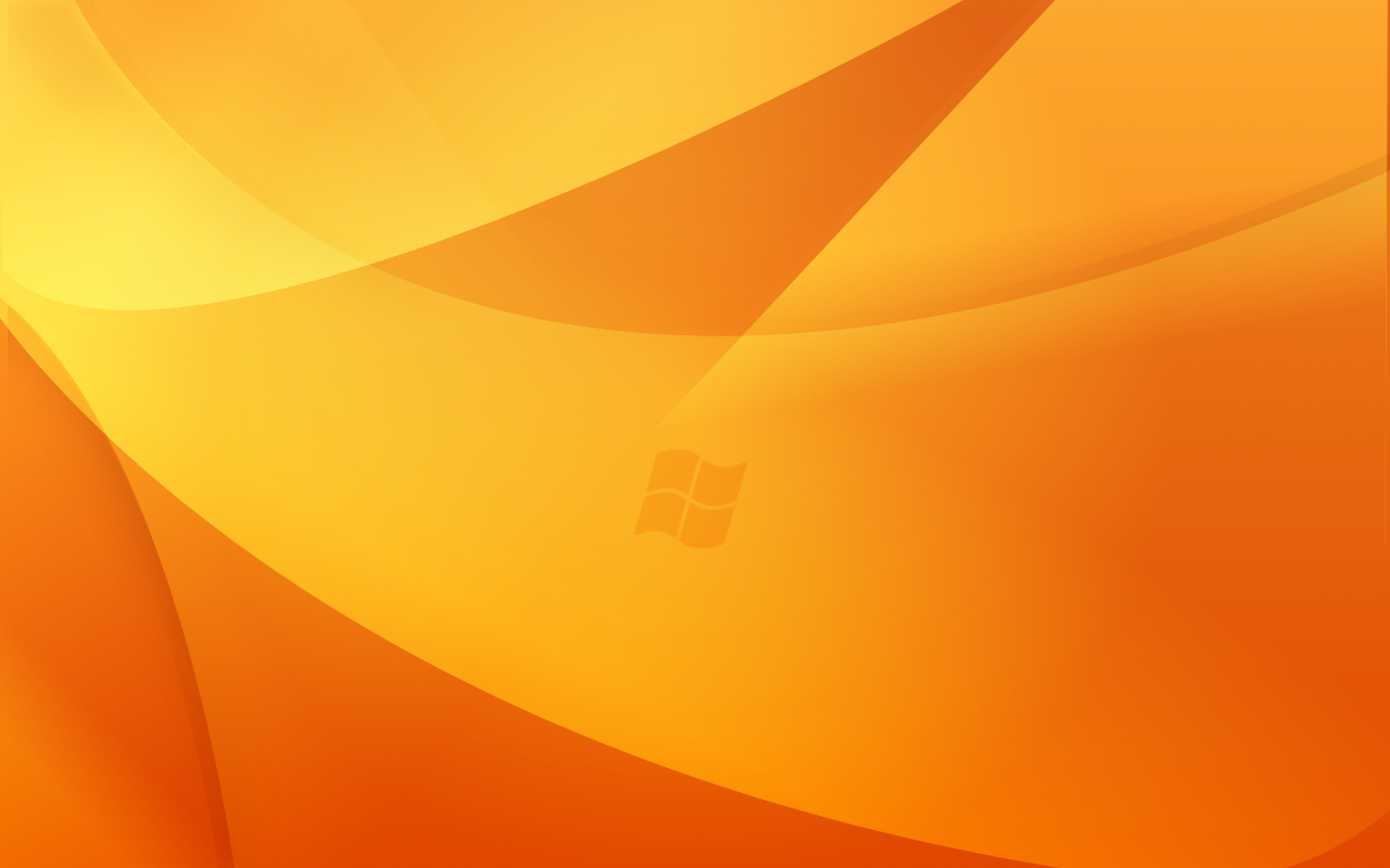Orange Windows Logo Wallpaper