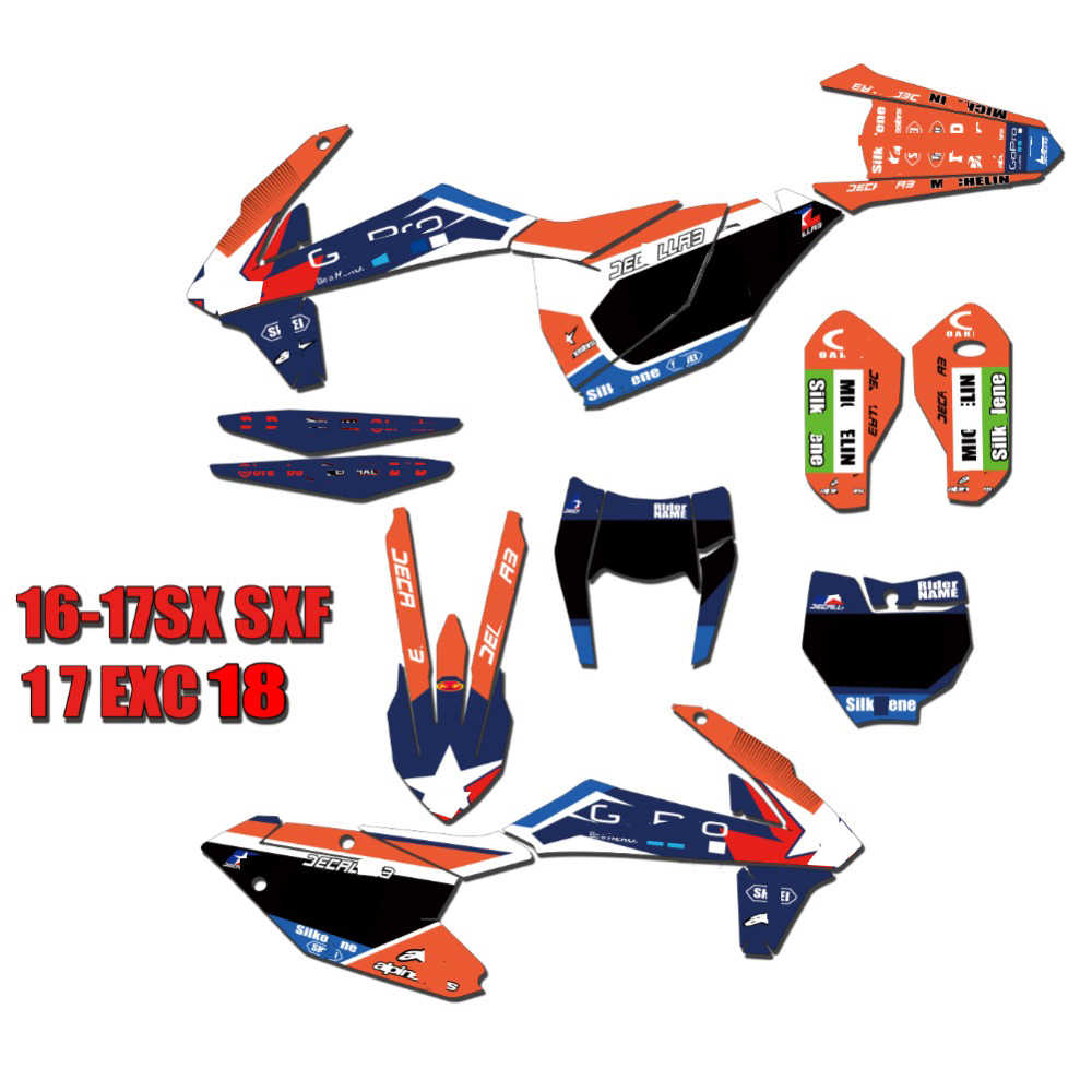For Ktm Sx Custom Graphics Background Decals Stickers