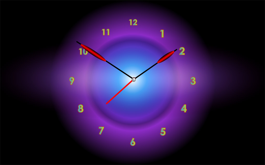 2000shareware Info Radiant Clock Screensaver
