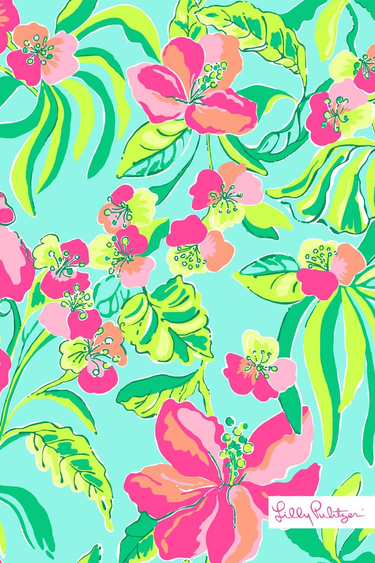 Lilly Pulitzer Island Cocktail Wallpaper For iPhone Patterns We Love
