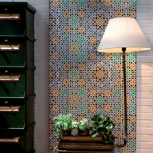 Tiles Digitally Printed Wallpaper Collection Traditional
