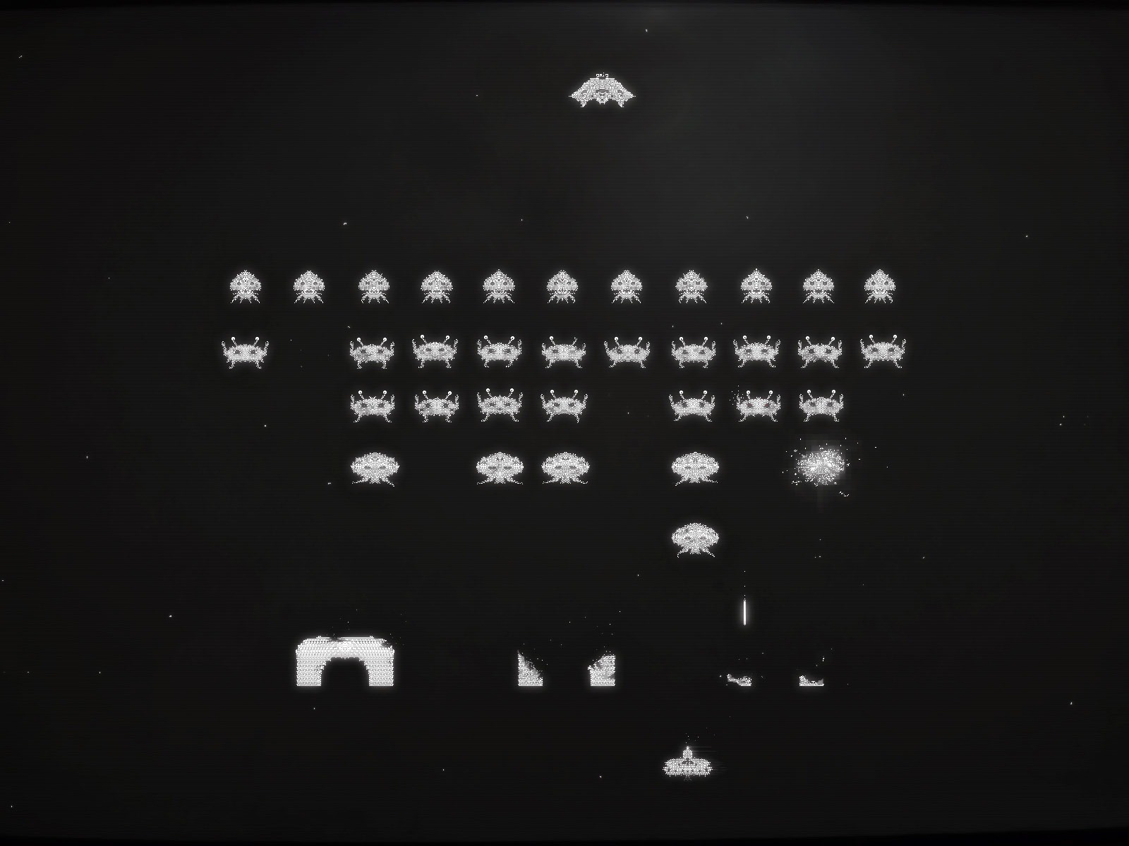 Space Invaders Wallpaper X Press Start To Play