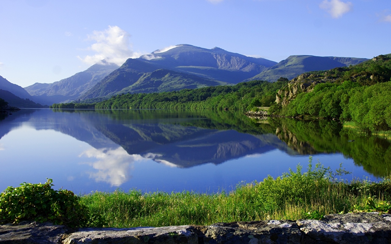 Photo Lake Llyn Padarn Snowdonia Nature Landscape Photography Wales