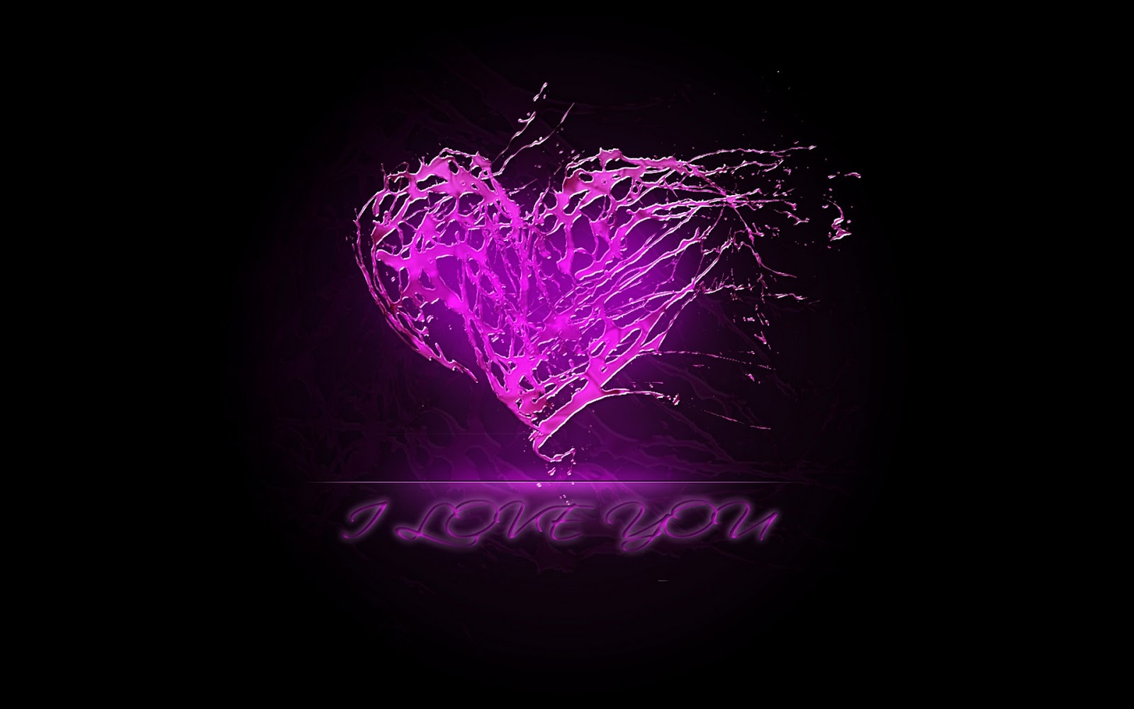 Heart Wallpaper Purple Hearts