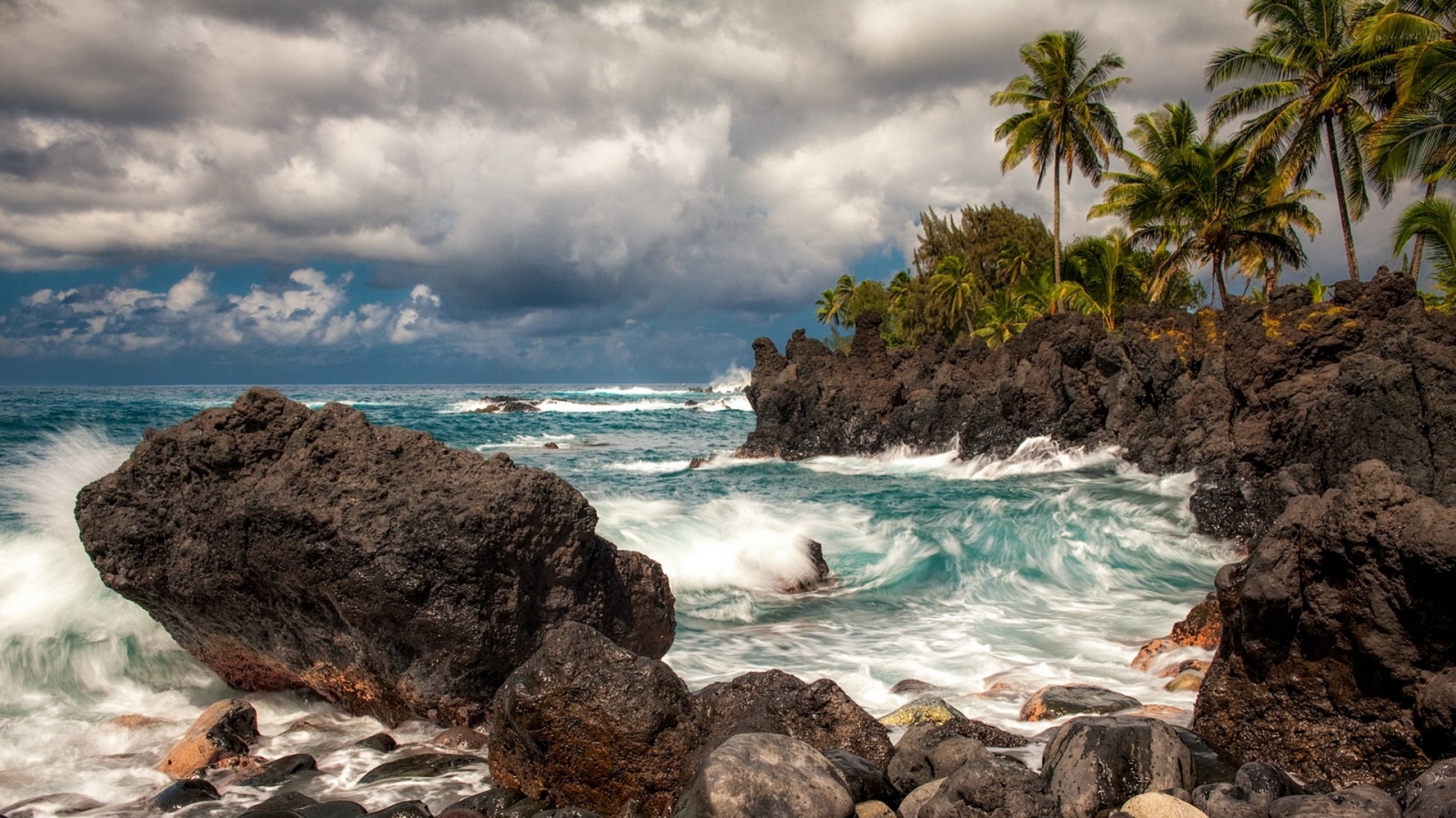Wallpaper Maui Hawaii Pacific Ocean Cliffs Rocks