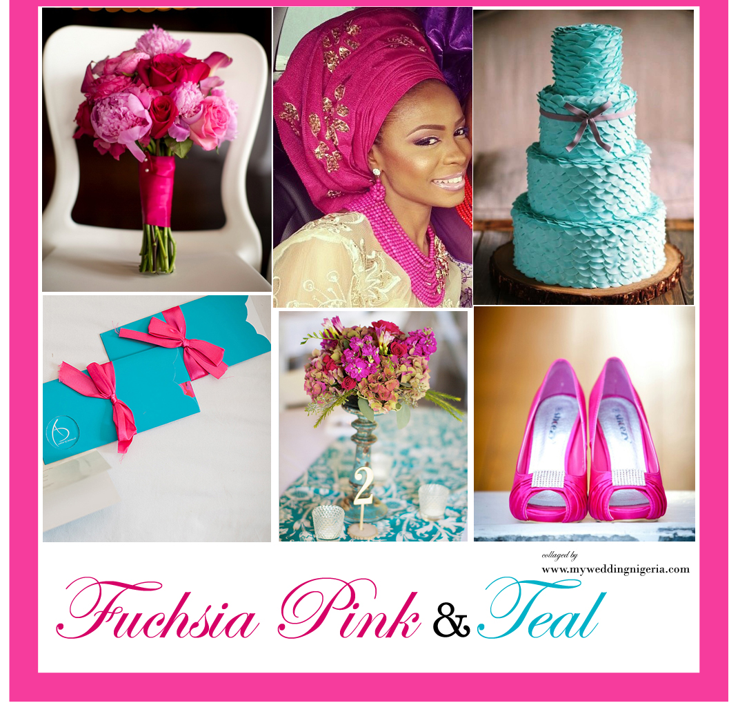 Fuschia Pink And Teal Wedding Inspiration I Do