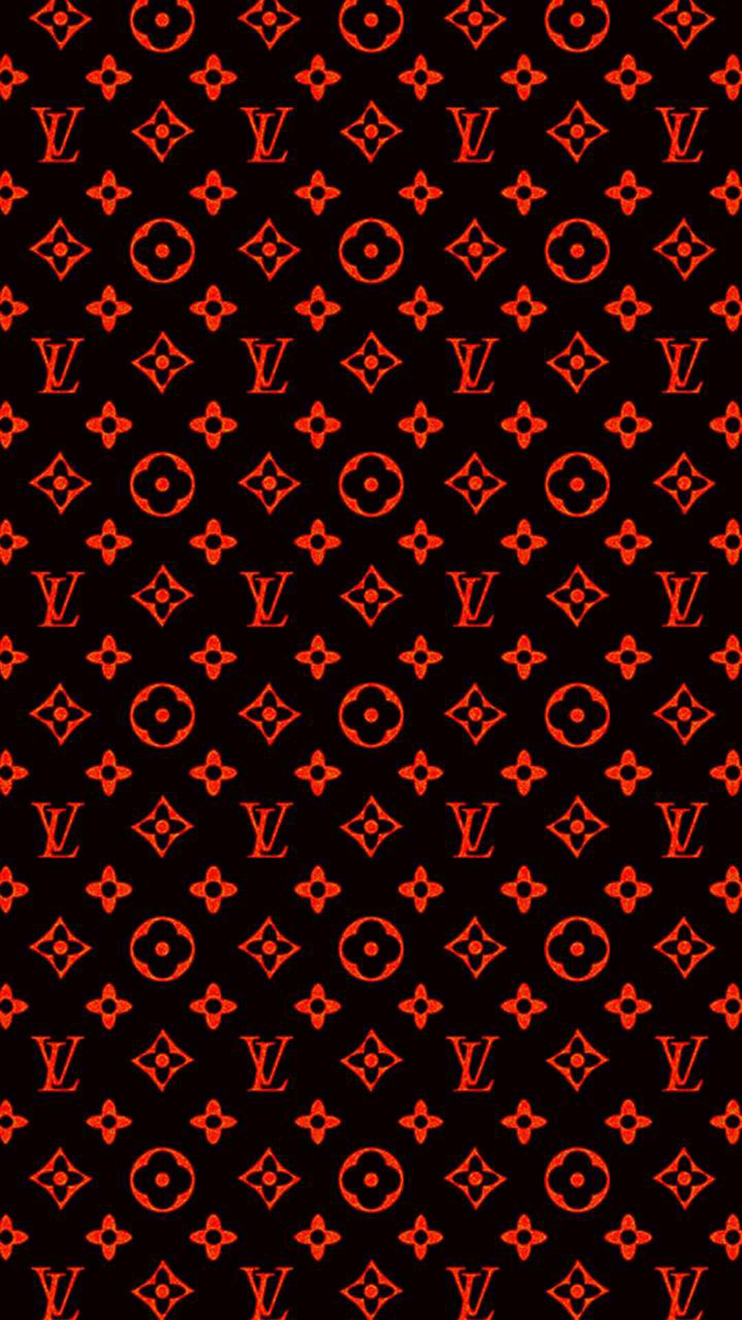 Red And Black Louis Vuitton Phone Wallpaper