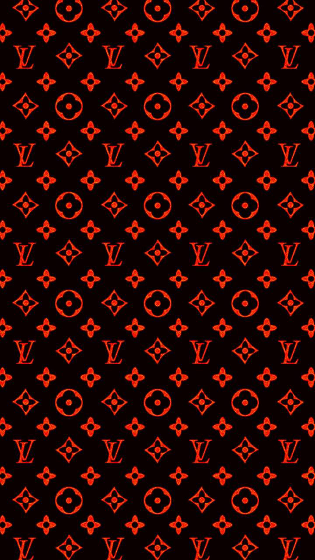 Red And Black Louis Vuitton Phone Wallpaper