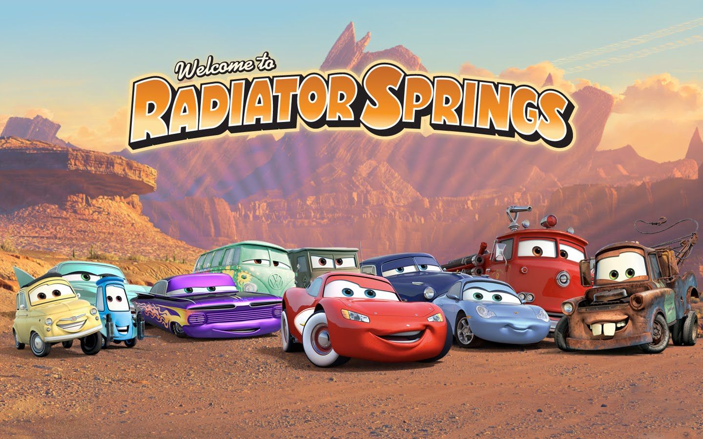 Disney Pixar Cars Photo Radiator Springs Wallpaper