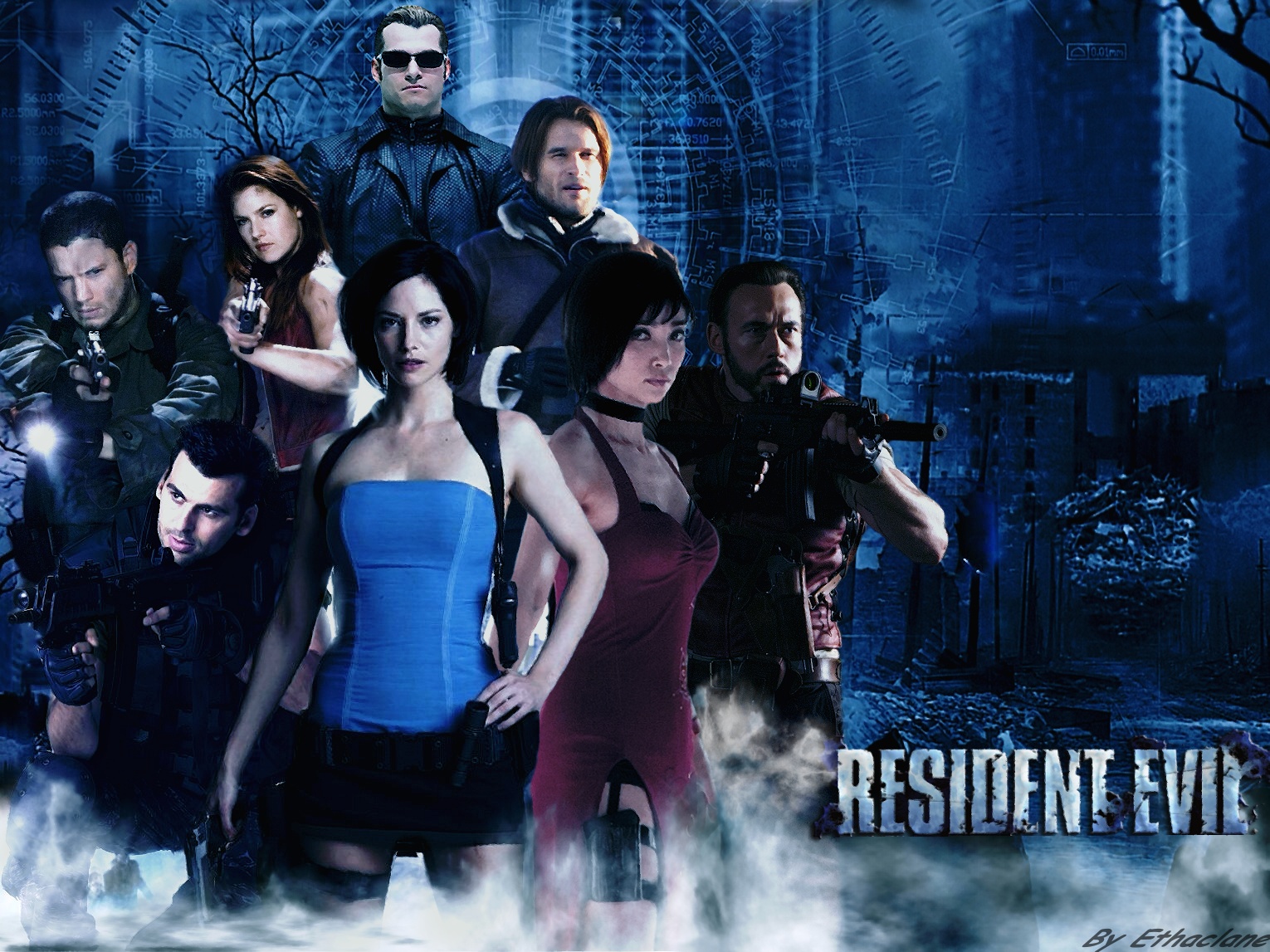 Resident Evil Movie Wallpaper By Ethae Fan Art Movies Tv