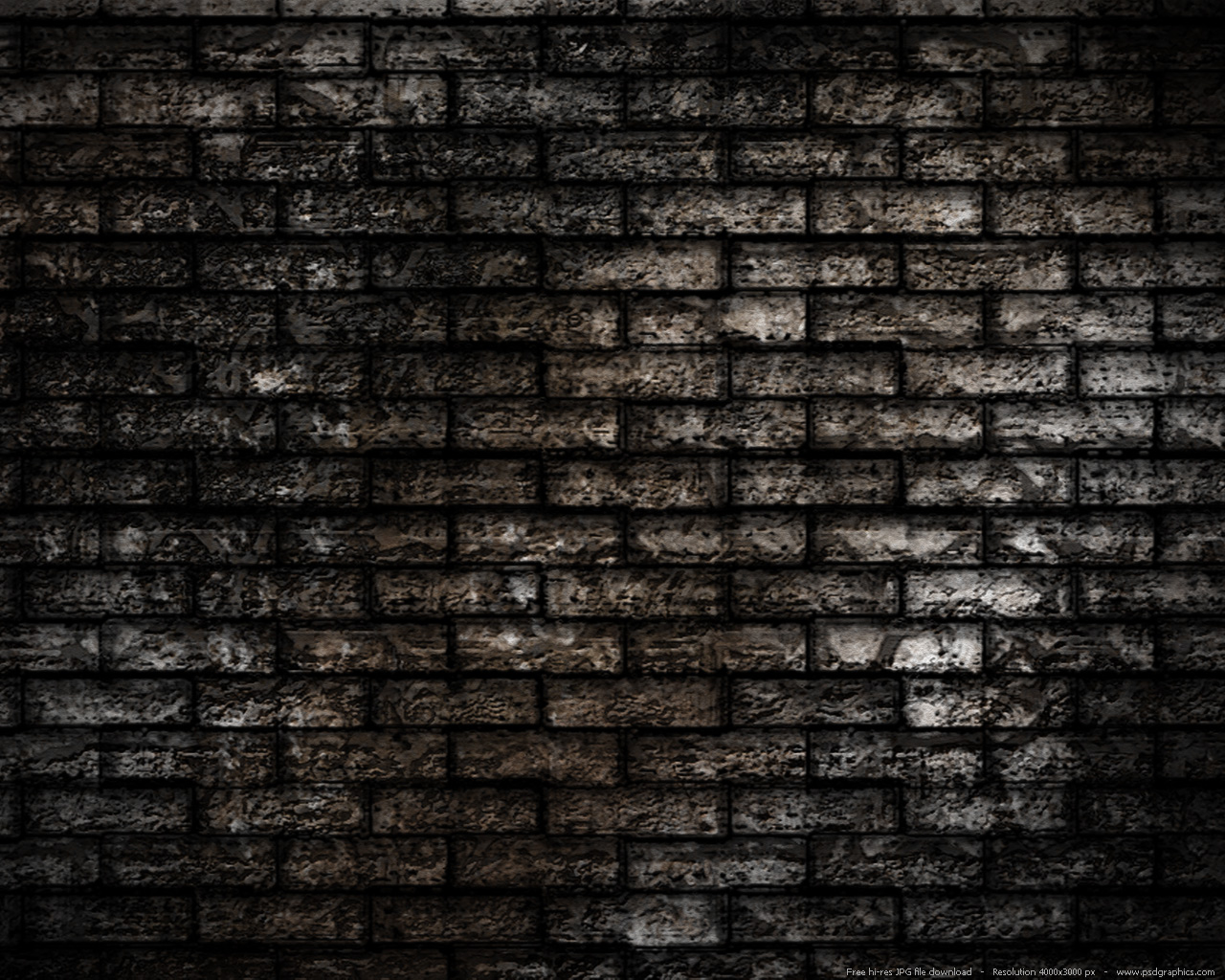 Large Pre Grunge Brick Wall Background
