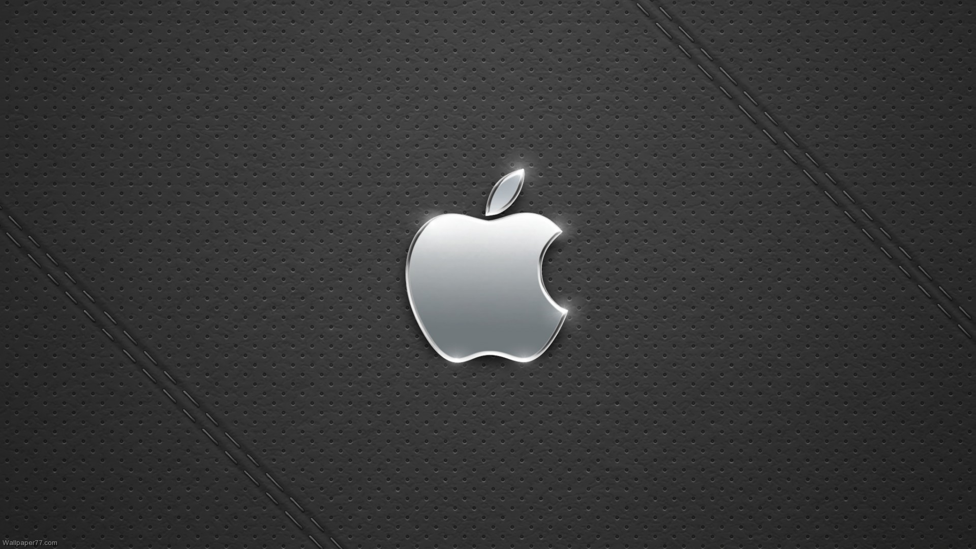 Wallpaper Apple Logo Leather Puter Mac Retina