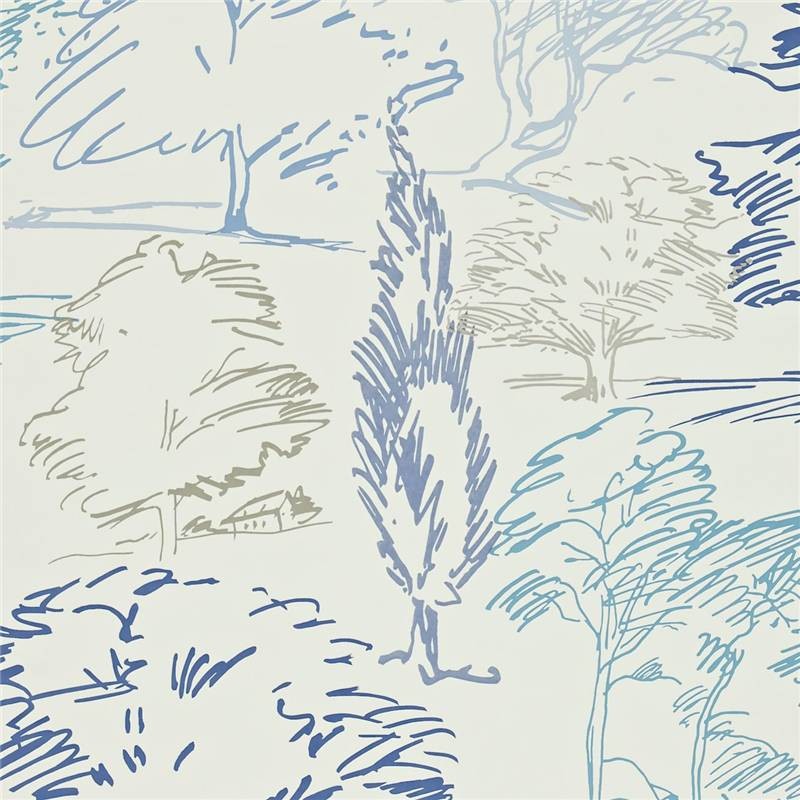 Aspen Trees Colour For Living Sanderson Wallpaper