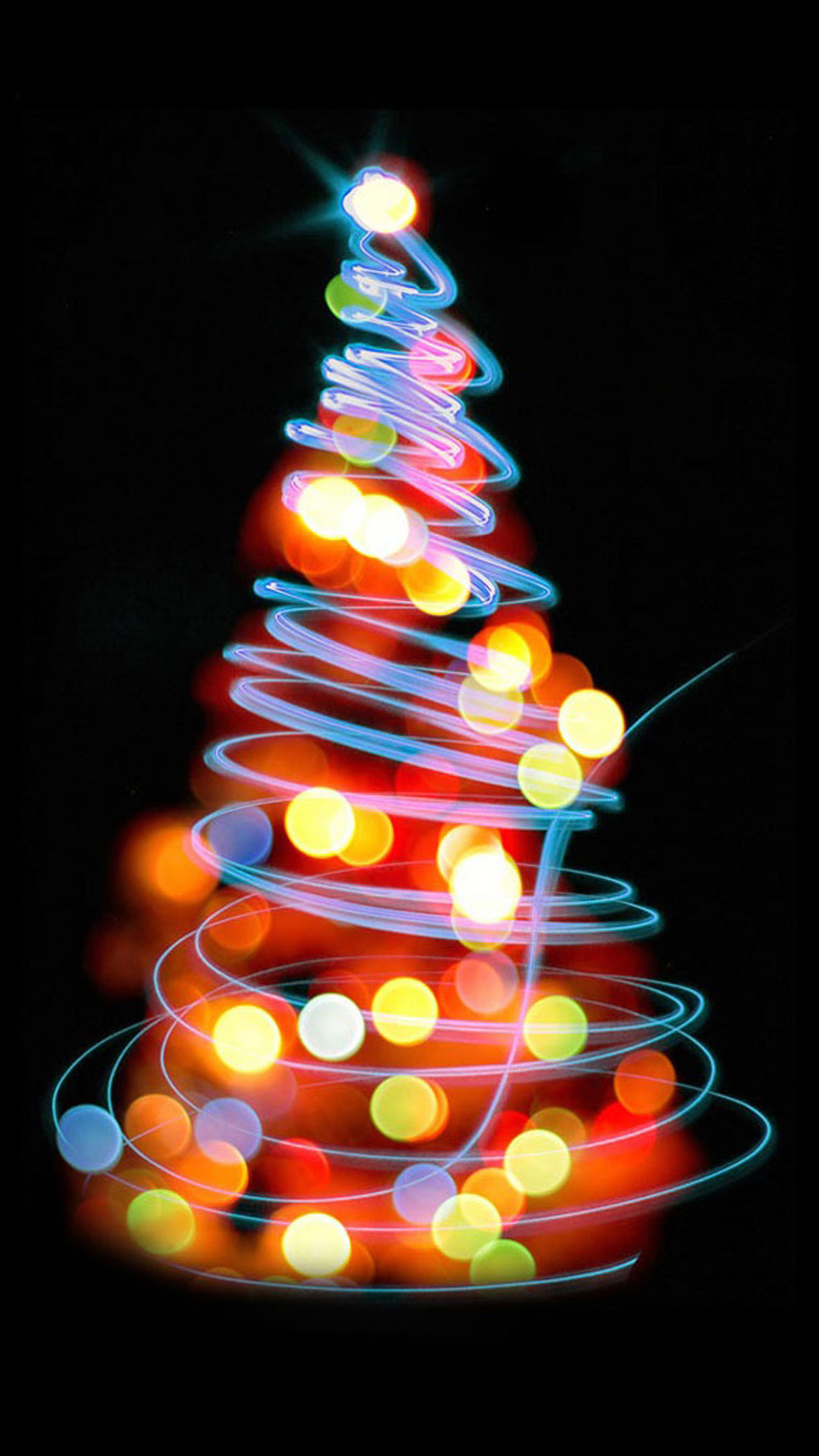 Christmas Lights iPhone Wallpaper