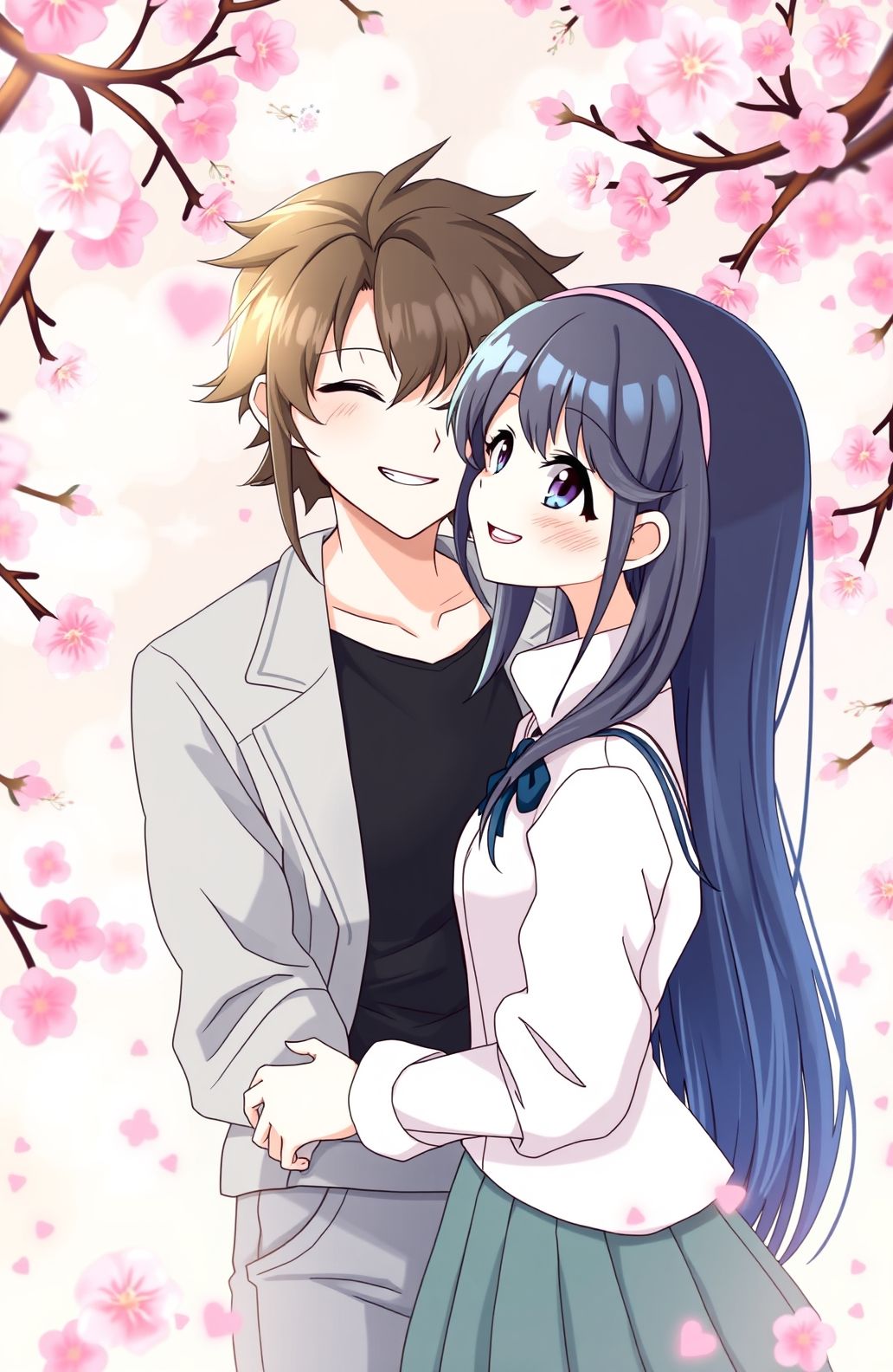 Cute Anime Couple Wallpaper