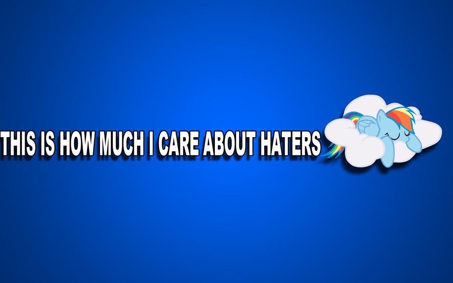 This Is How Much I Care About Haters Wallpaper By Scrumptiousdude