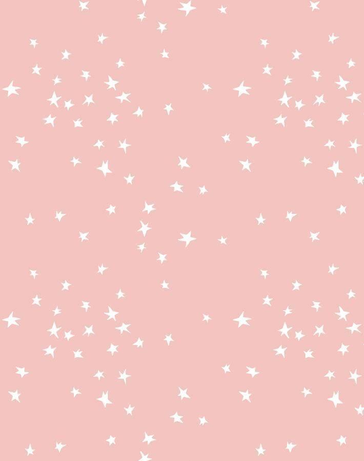 Star Wallpaper By Clare V Pink Background