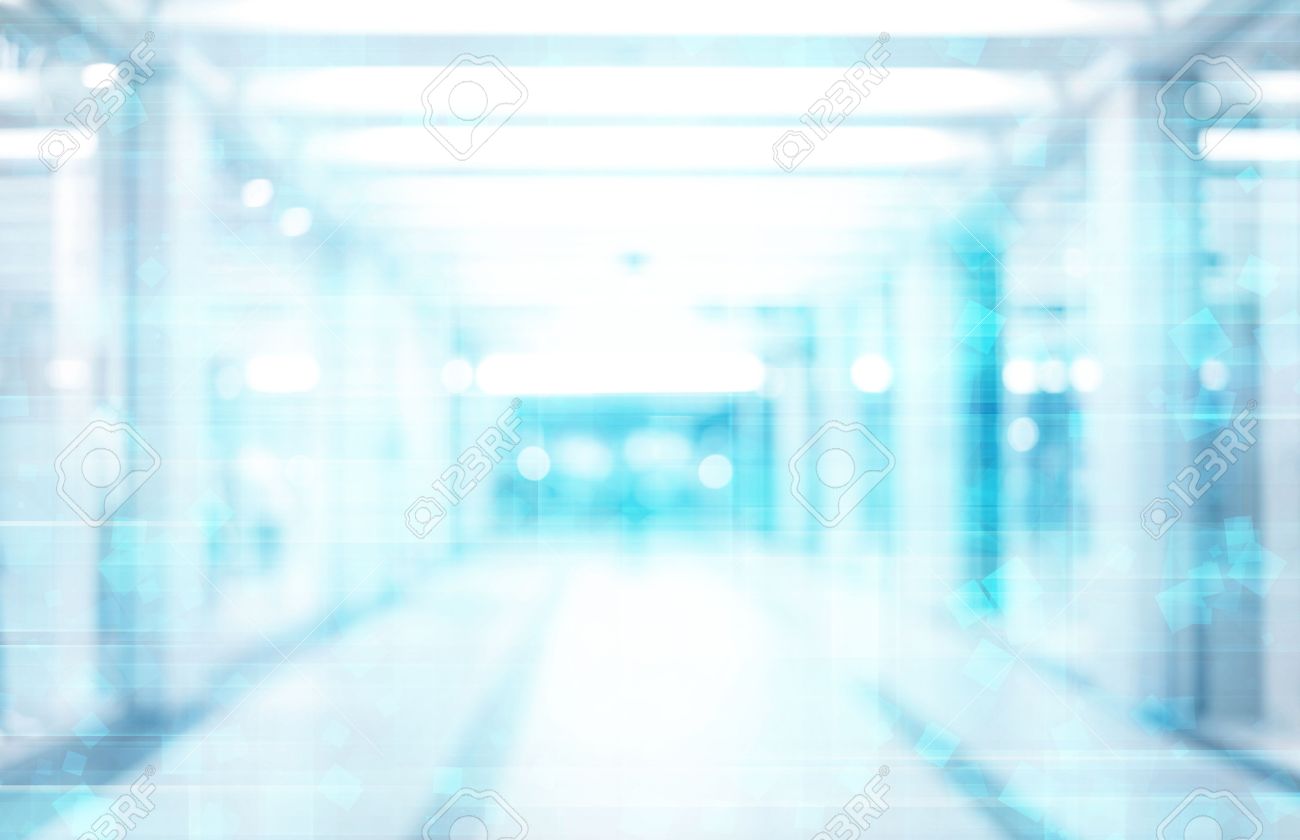 Blue Abstract Technology Background Empty Space Blurred
