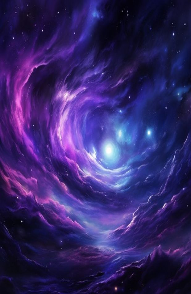 Hd Purple Space Wallpaper