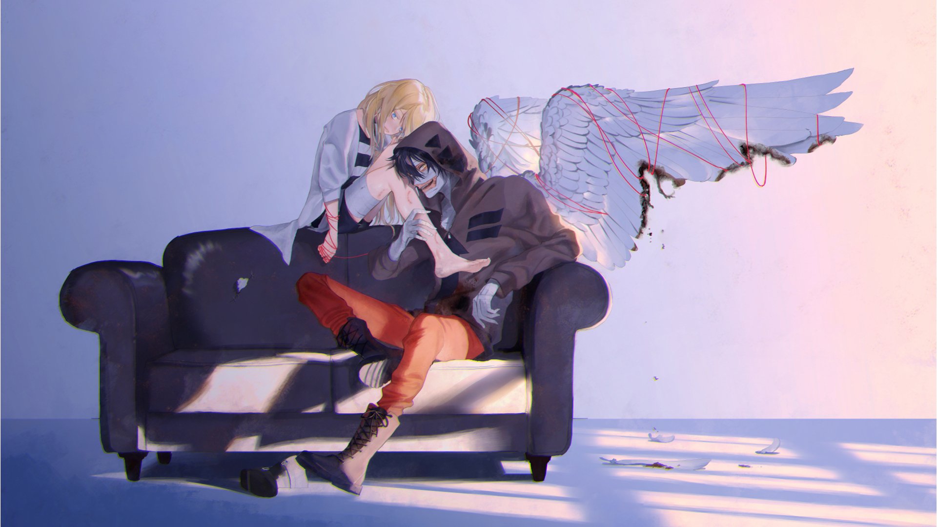 Satsuriku No Tenshi Zack Rachel Gardner Wallpaper