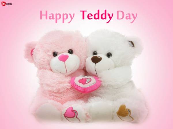 Cute Lovely Teddy Bear Wishes Day Wallpaper