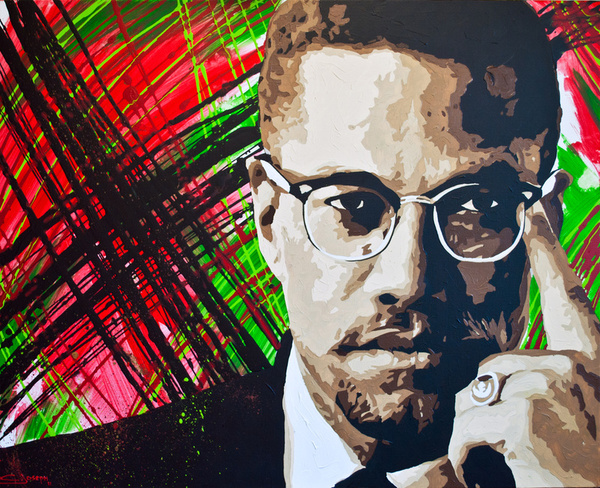 Malcolm X Wallpaper iPhone Art Print