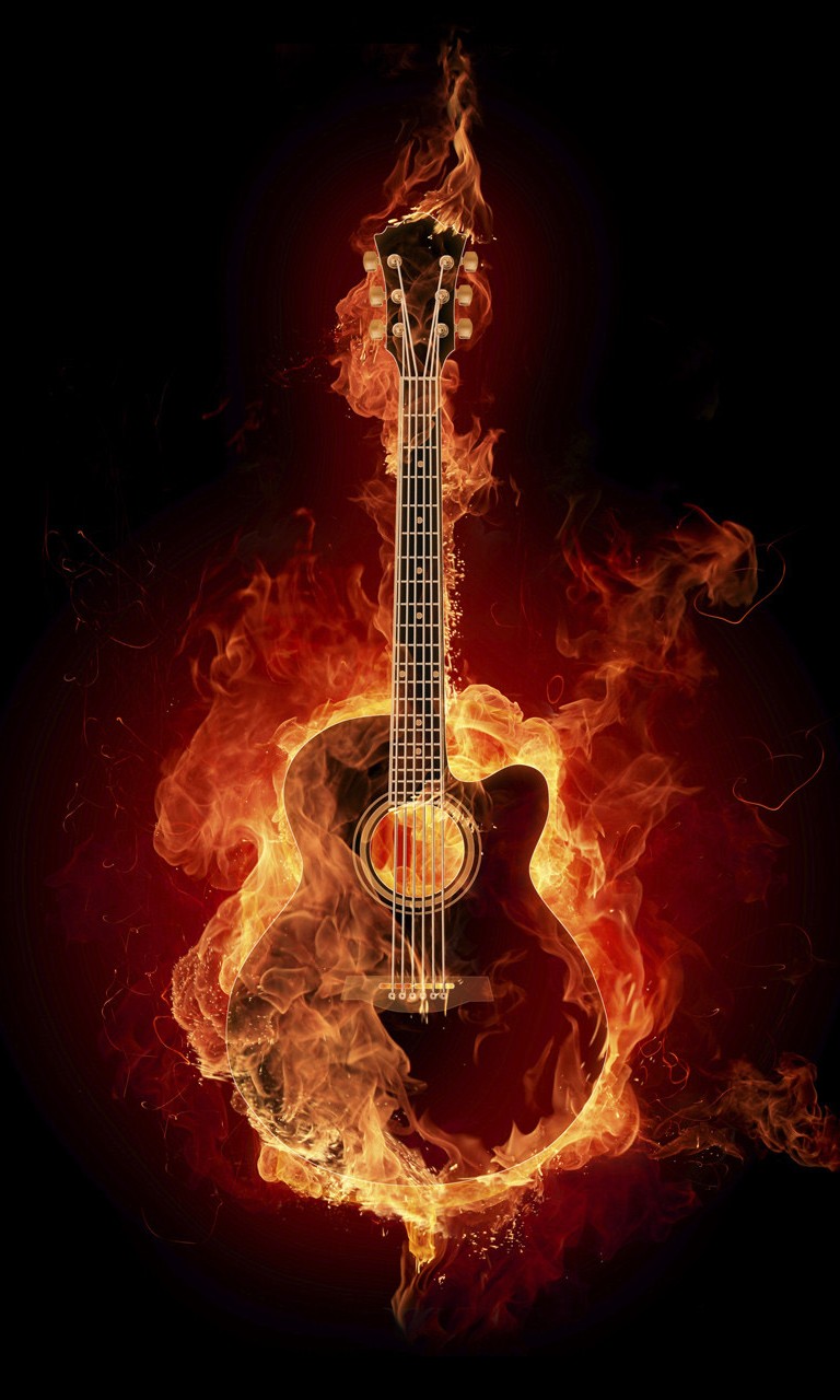 Guitar Screensaver Wallpaper