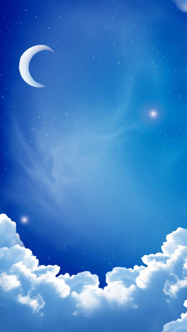 Cloud Moon iPhone 5s Wallpaper Phone