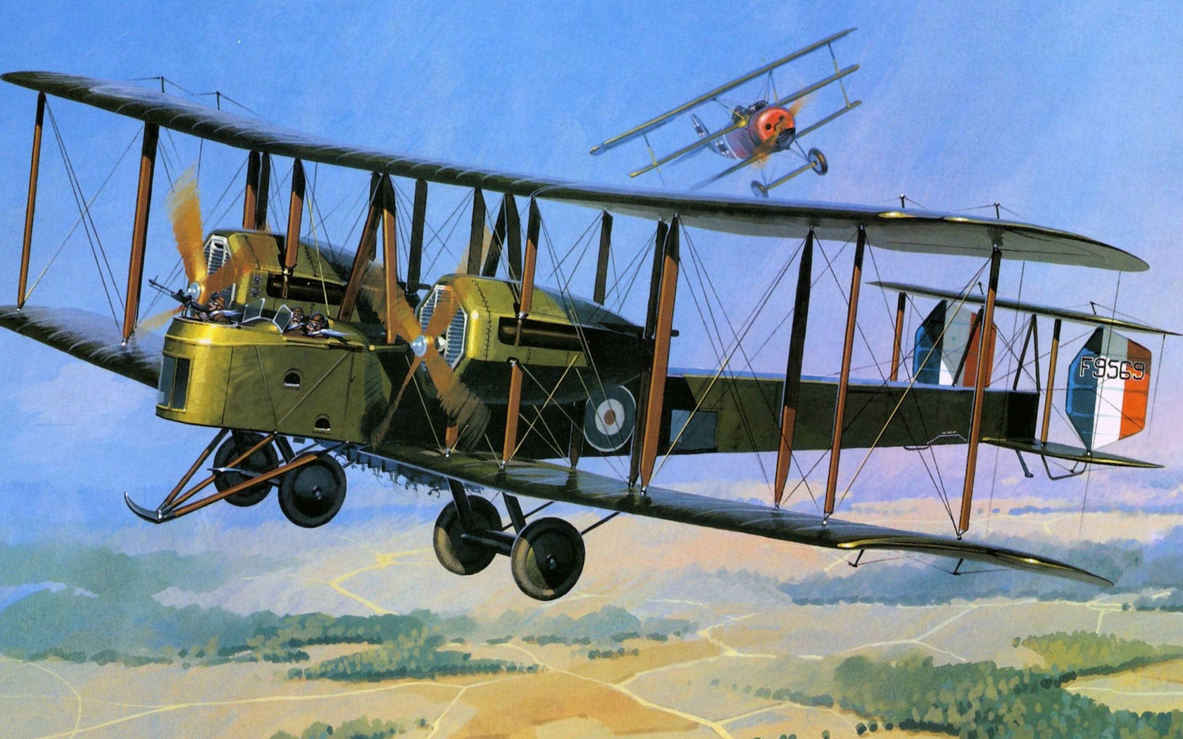 Biplane Computer Wallpaper Desktop Background