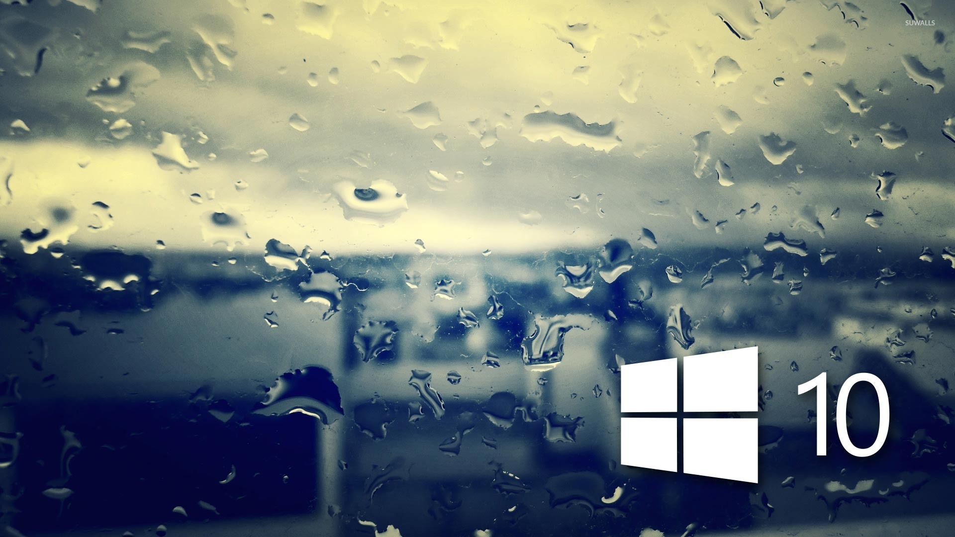 Windows On The Rainy Window Wallpaper Puter
