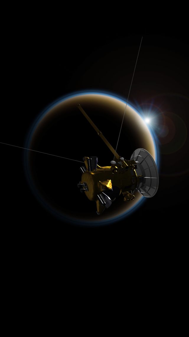 Wallpaper Saturn Cassini Probe 4k Space