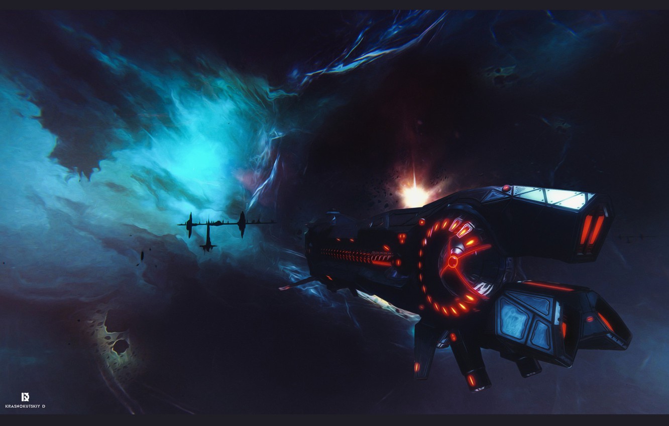 Wallpaper Space Flying Machine Star Conflict Ronin Image For