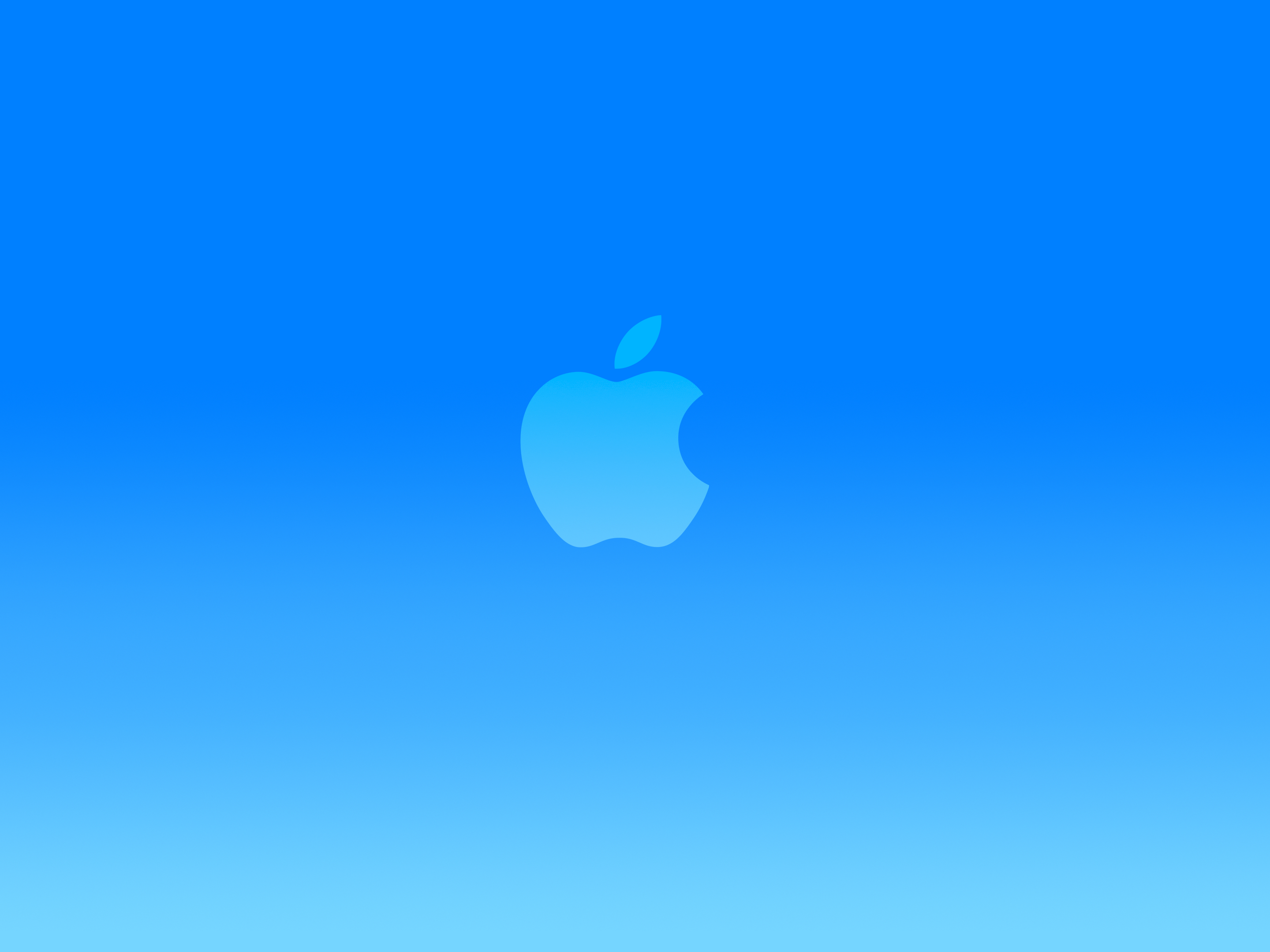Bright Blue Apple Logo