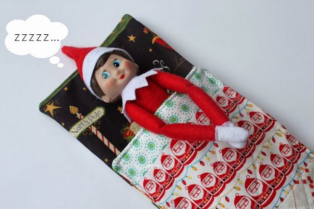 Sew Delicious Elf On The Shelf Sleeping Bag Tutorial