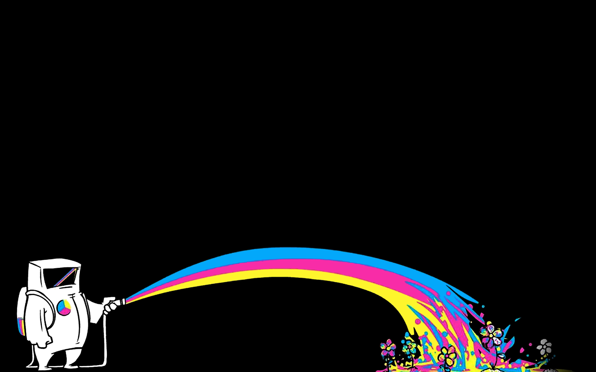 Desktop Mac Summer Abstract Rainbow Apple Themes Background Theme HD