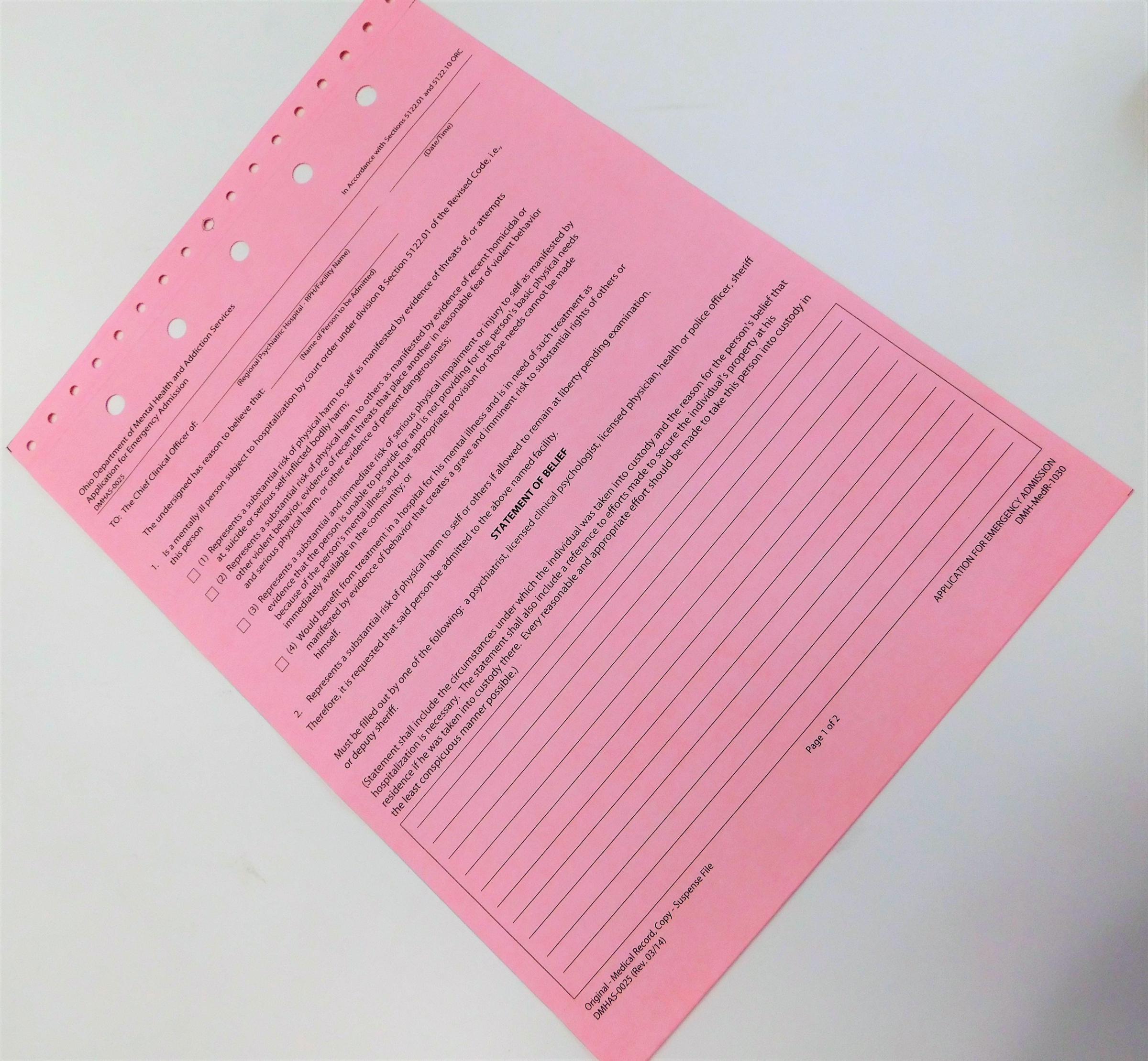 What Does Pink Slip Mean In Medical Terms