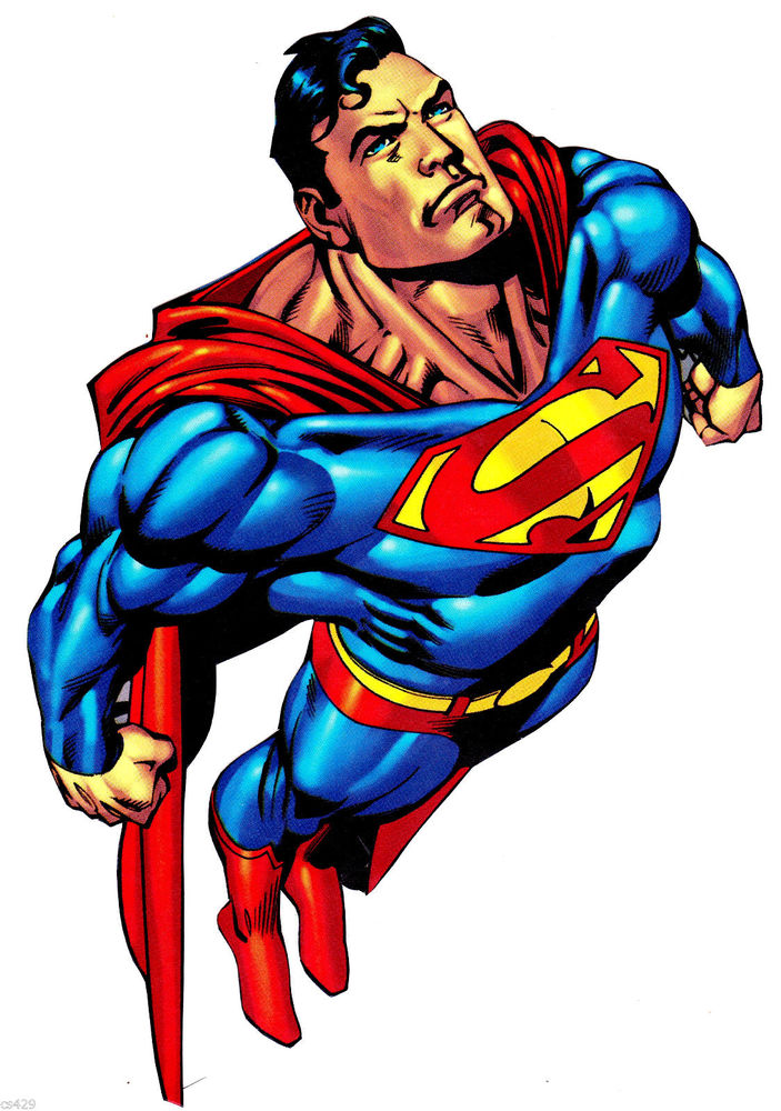 Superman Hero Ics Prepasted Wallpaper Border Cut Outs Character