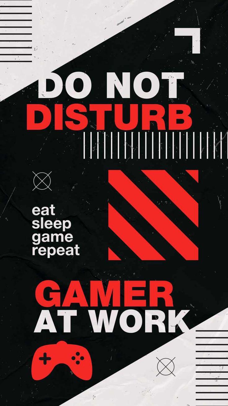 Do Not Disturb Gamer At Work iPhone Wallpaper