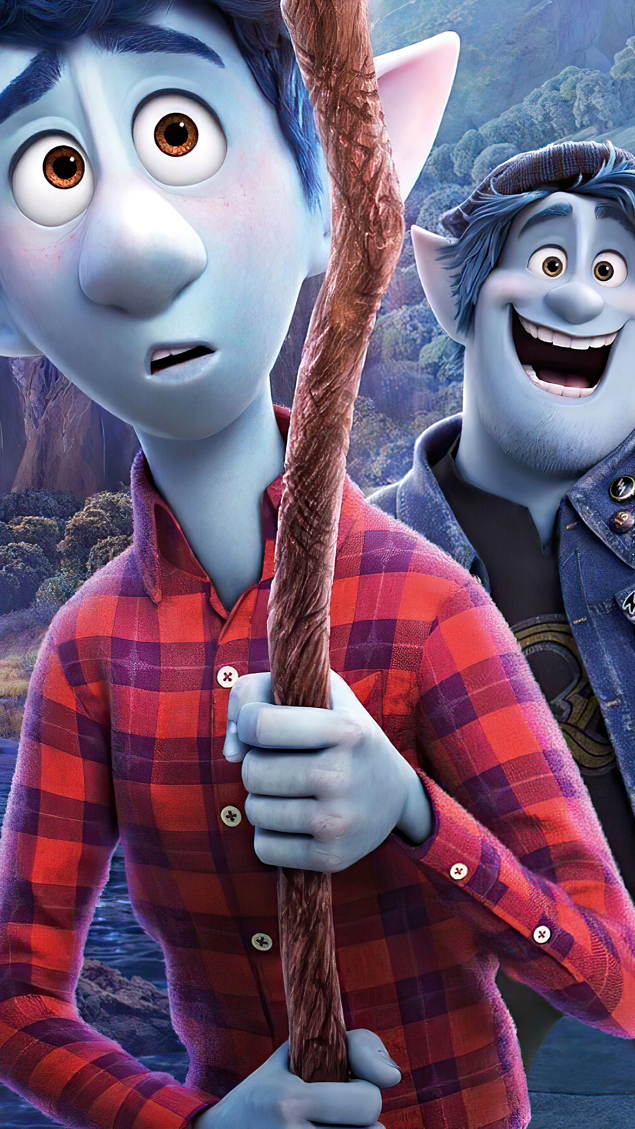 Onward Poster Pixar Movie Ian Barley 4k iPhone
