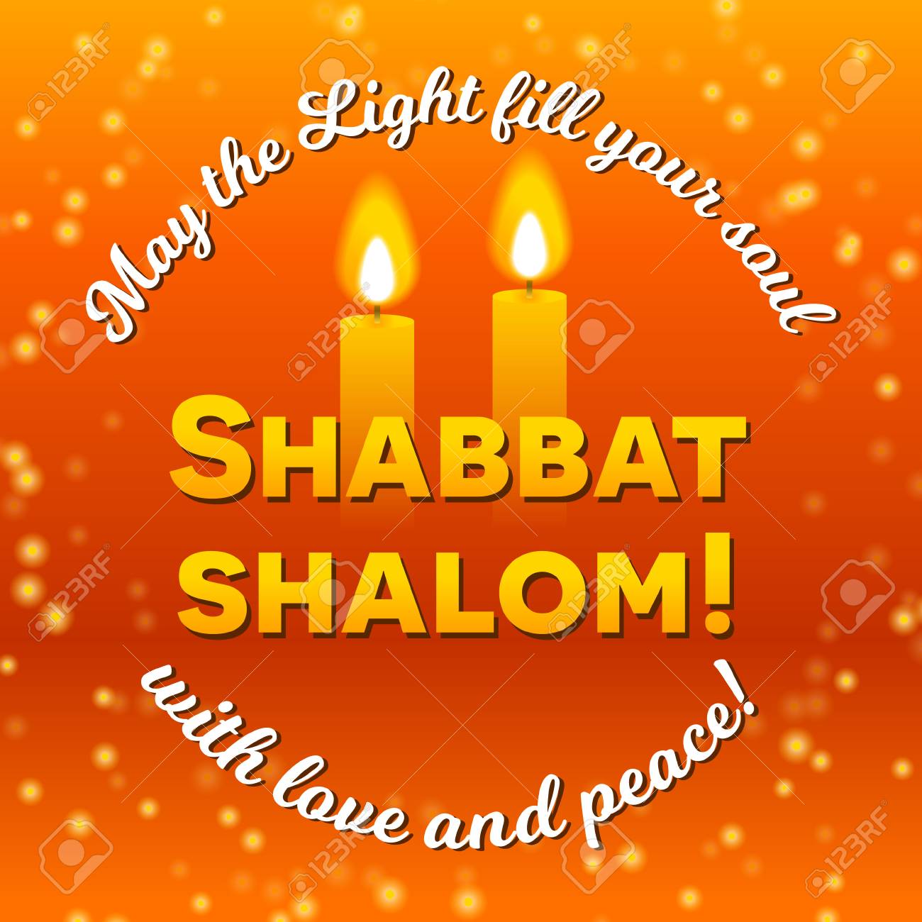 Free download Shabbat Shalom Lettering Greeting Card Vector